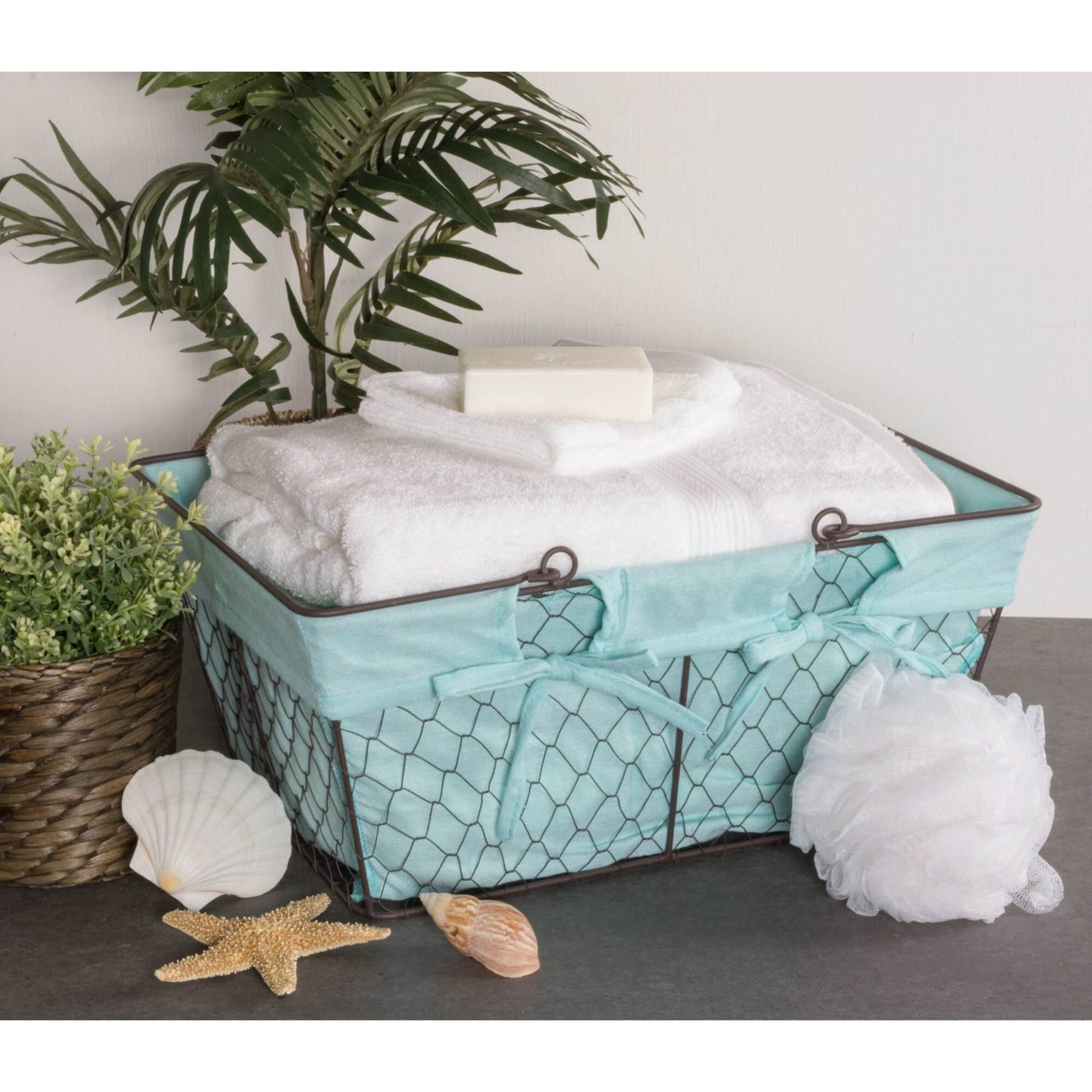 DII® Aqua Chicken Wire Egg Basket
